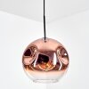 Ripoll Hängeleuchte Glas 30 cm Klar, Kupferfarben, 1-flammig