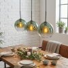 Koyoto Hängeleuchte Glas 25 cm Grün, Klar, 3-flammig