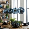 Ripoll Hängeleuchte Glas 30 cm Blau, 4-flammig
