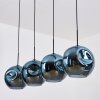 Ripoll Hängeleuchte Glas 30 cm Blau, 4-flammig
