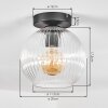 Koyoto Deckenleuchte Glas 20 cm Klar, 1-flammig