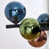 Gastor Pendelleuchte Glas 15 cm Blau, Grün, Kupferfarben, 8-flammig