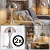 Garil Tischleuchte 2-er Set Nickel-Matt, 1-flammig