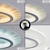 Lidor Deckenleuchte LED Grau, Weiß, 1-flammig