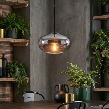 Mertola Hängeleuchte Glas 20 cm Rauchfarben, 1-flammig
