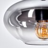Mertola Hängeleuchte Glas 20 cm Klar, Rauchfarben, 1-flammig