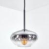 Mertola Hängeleuchte Glas 20 cm Klar, Rauchfarben, 1-flammig