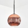Ripoll Hängeleuchte Glas 20 cm Kupferfarben, 1-flammig