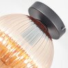 Koyoto Deckenleuchte Glas 20 cm Bernsteinfarben, 1-flammig