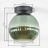 Koyoto Deckenleuchte Glas 20 cm Grün, 1-flammig