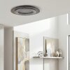 Lidor Deckenleuchte LED Anthrazit, Grau, 1-flammig
