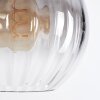 Koyoto Hängeleuchte Glas 30 cm Klar, Rauchfarben, 3-flammig