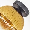 Koyoto Deckenleuchte Glas 20 cm Gold, Klar, 1-flammig