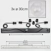 Koyoto Hängeleuchte Glas 30 cm Klar, 3-flammig