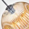 Ripoll Hängeleuchte Glas 30 cm Bernsteinfarben, Klar, 1-flammig