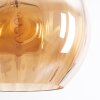Koyoto Hängeleuchte Glas 25 cm Bernsteinfarben, Rauchfarben, 3-flammig