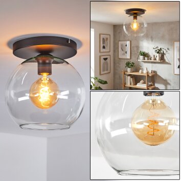 Koyoto Deckenleuchte Glas 25 cm Klar, 1-flammig