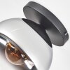 Koyoto Deckenleuchte Glas 25 cm Chrom, Klar, Rauchfarben, 1-flammig