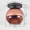 Koyoto Deckenleuchte Glas 25 cm Kupferfarben, 1-flammig