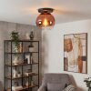 Koyoto Deckenleuchte Glas 25 cm Klar, Kupferfarben, 1-flammig