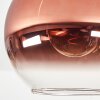Koyoto Deckenleuchte Glas 25 cm Klar, Kupferfarben, 1-flammig