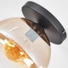 Koyoto Deckenleuchte Glas 25 cm Bernsteinfarben, Klar, 1-flammig