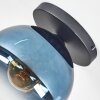 Koyoto Deckenleuchte Glas 25 cm Blau, Klar, 1-flammig