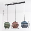 Koyoto Hängeleuchte Glas 30 cm Blau, Grün, Kupferfarben, 3-flammig