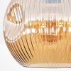 Ripoll Deckenleuchte Glas 25 cm Bernsteinfarben, 1-flammig