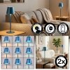 Salgadinho Tischleuchte 2-er Set LED Blau, 1-flammig