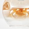 Ripoll Deckenleuchte Glas 25 cm Bernsteinfarben, Klar, 1-flammig