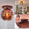 Ripoll Deckenleuchte Glas 25 cm Kupferfarben, 1-flammig