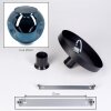 Ripoll Deckenleuchte Glas 25 cm Blau, 1-flammig