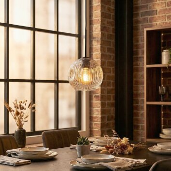 Ripoll Hängeleuchte Glas 20 cm Klar, 1-flammig