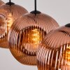 Ripoll Hängeleuchte Glas 30 cm Kupferfarben, 4-flammig