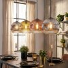 Ripoll Hängeleuchte Glas 25 cm Chrom, Gold, Klar, Kupferfarben, Rauchfarben, 4-flammig