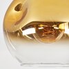 Ripoll Deckenleuchte Glas 25 cm Gold, Klar, 1-flammig