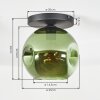 Ripoll Deckenleuchte Glas 25 cm Grün, 1-flammig