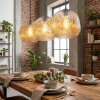 Ripoll Hängeleuchte Glas 30 cm Bernsteinfarben, 3-flammig