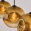 Ripoll Hängeleuchte Glas 30 cm Gold, Klar, 3-flammig