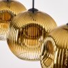 Ripoll Hängeleuchte Glas 30 cm Gold, Klar, 3-flammig