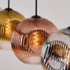 Ripoll Hängeleuchte Glas 30 cm Chrom, Gold, Klar, Kupferfarben, Rauchfarben, 4-flammig