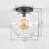 Koyoto Deckenleuchte Glas 25 cm Klar, 1-flammig