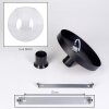 Koyoto Deckenleuchte Glas 25 cm Klar, 1-flammig