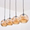 Ripoll Hängeleuchte Glas 30 cm Bernsteinfarben, 4-flammig