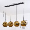 Ripoll Hängeleuchte Glas 30 cm Gold, 4-flammig