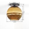 Koyoto Deckenleuchte Glas 30 cm Gold, 1-flammig