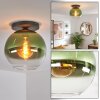 Koyoto Deckenleuchte Glas 30 cm Grün, Klar, 1-flammig