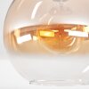 Koyoto Deckenleuchte Glas 30 cm Bernsteinfarben, Klar, 1-flammig