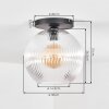Koyoto Deckenleuchte Glas 30 cm Klar, 1-flammig